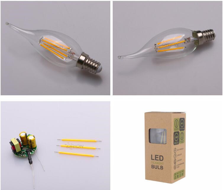 Dimmable LED Candle Light E14 4W Candle LED Light Bulb