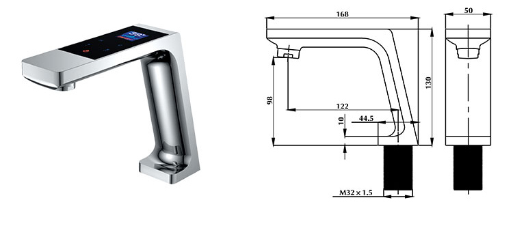 New Design Contemporary Intelligent Basin Faucet Smart Thermostatic Mixer