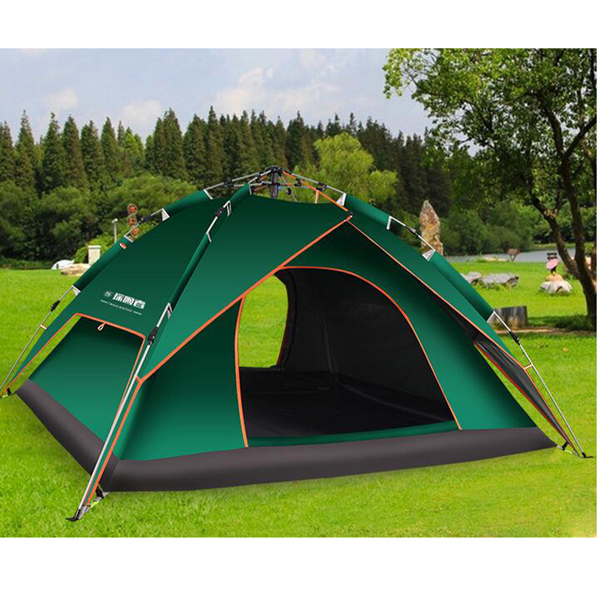 Outdoor Dual-Use Automatic 3-4 People Automatic Camping Tent