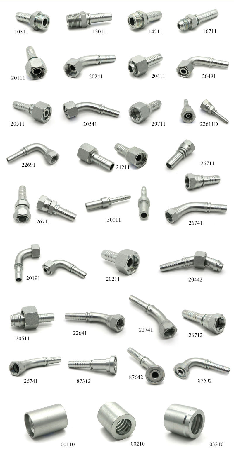 Stainless Steel Jic/Bsp/JIS/Orfs/NPT/Metric Pipe Connector Hydraulic Hose Fitting