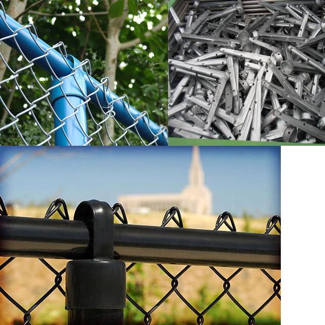 PVC and Galvanized Chain Link Wire Playground Fence