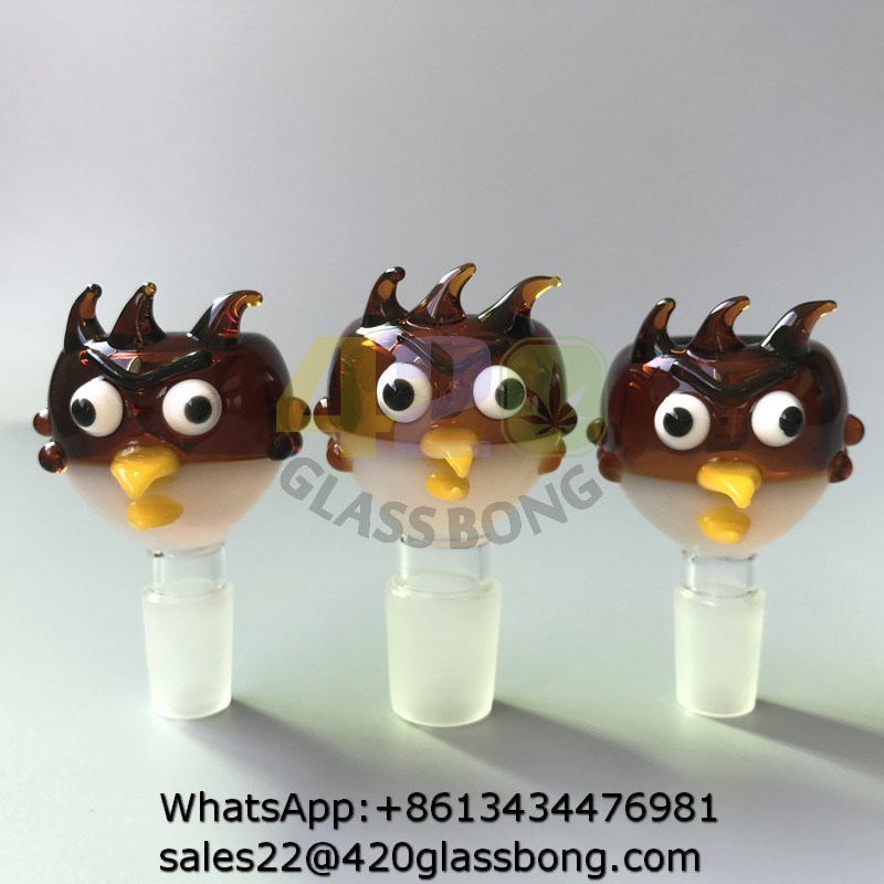 High-End Animal Cartoon Glass Bowls Adapter for Smoking Water Pipes