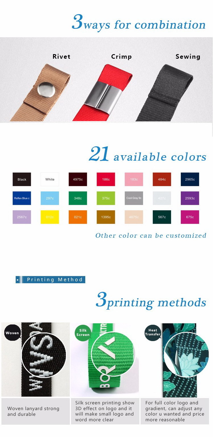 Customized Logo Print EGO Lanyard Cheap Custom Print Neck Lanyard Custom Promotion Polyester