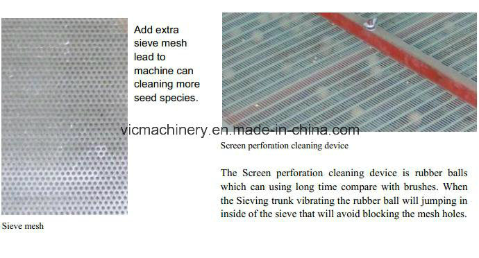 VIC-S100 Small seed cleaner for sale with 100kg/h