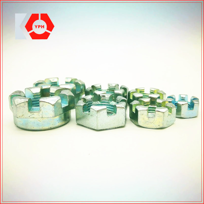 China Supplier High Quality DIN 935 Round Slotted Nut