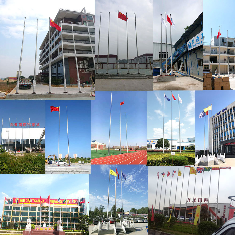 Customerized Factory Directly Sales Stainless Steel Flag Pole