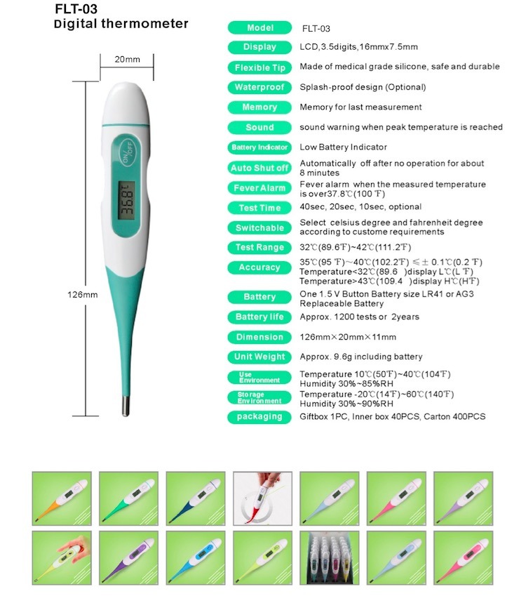 Medical Equipment Pen Type Handheld Household Baby Digital Clinical Thermometer