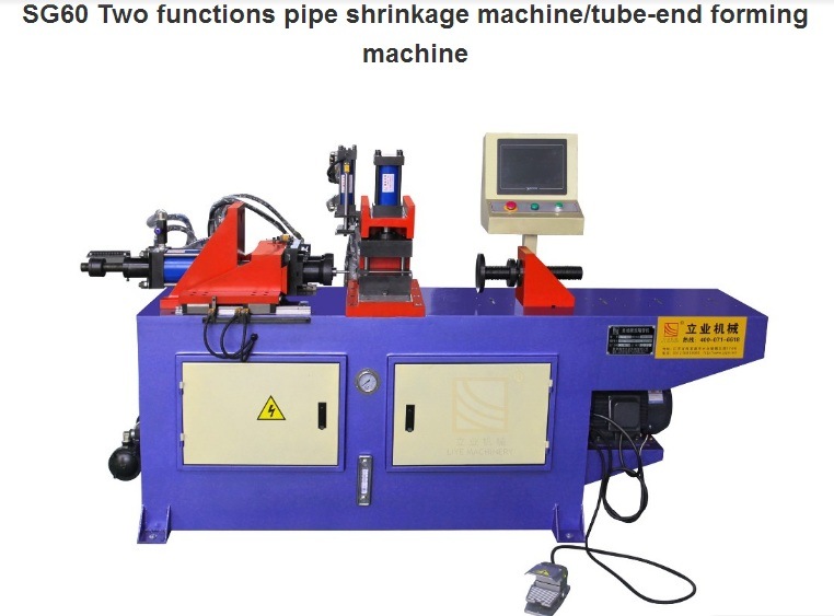 Sg60 Two Functions Pipe Shrinkage Machine/Tube-End Forming Machine