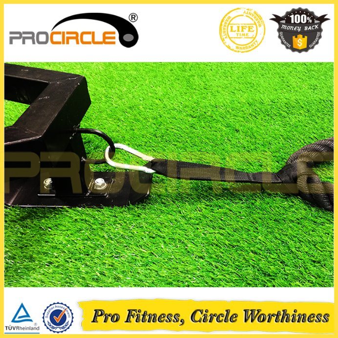 Procircle Battle Rope Fitness Power Rope with Anchor Strap and Wall Rack