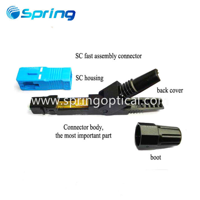 Sc APC Fiber Optic Fast Connector Optical Fiber Quick Connector