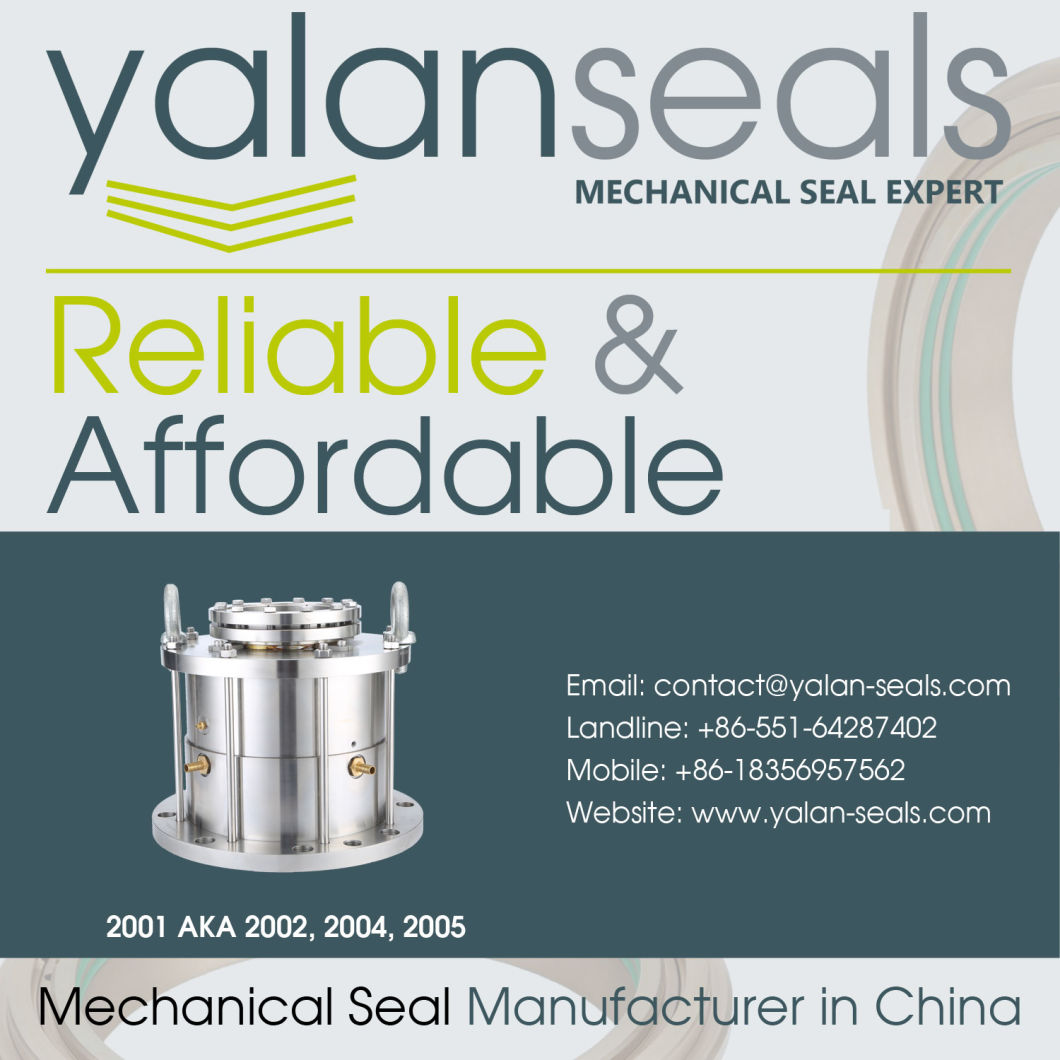 2001, 2002, 2004, and 2005 Mechanical Seal for Vertical Type Agitation Equipment