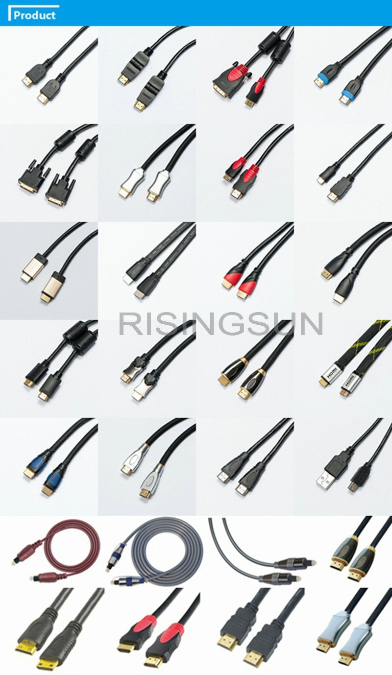 Molding Type High Speed 1080P Mini HDMI Cable for Camera/Projector