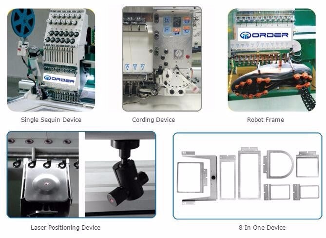 Double Heads Industry Computerized Embroidery Machine for Caps