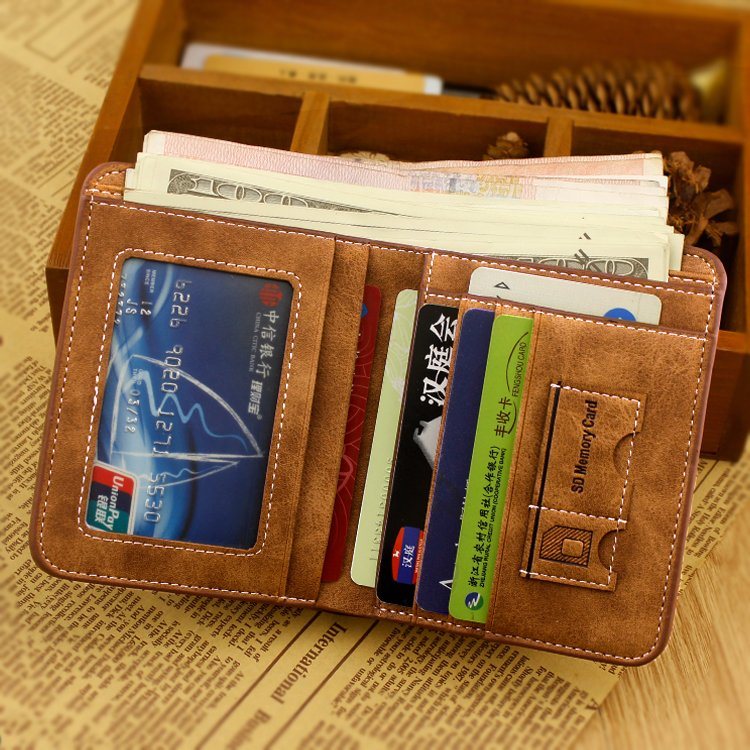 Multifunction PU Leather Fashion Youth Retro Wallet