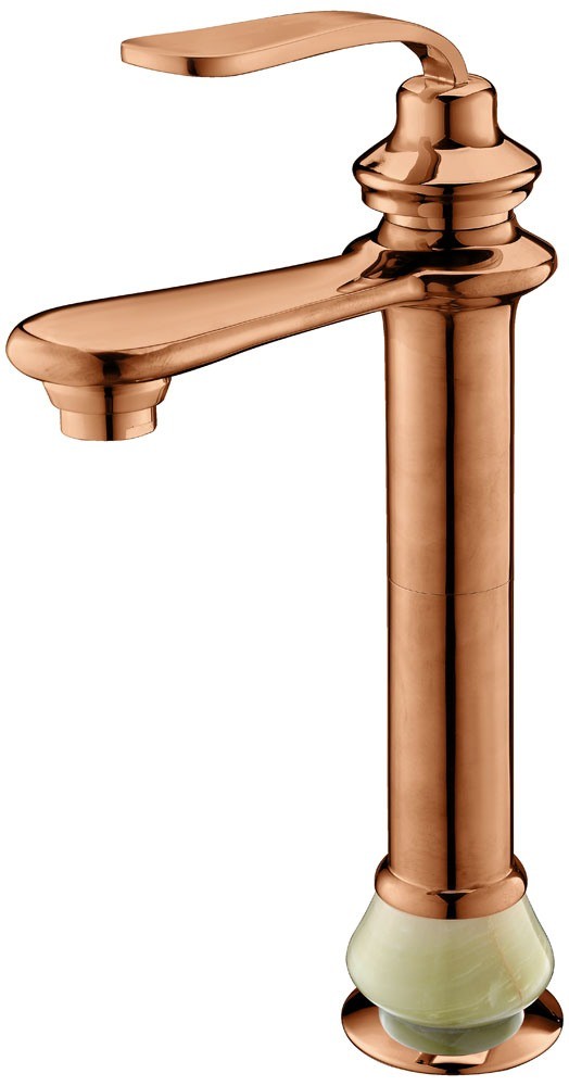 Tall Faucet Rose Gold Plated Water Tap