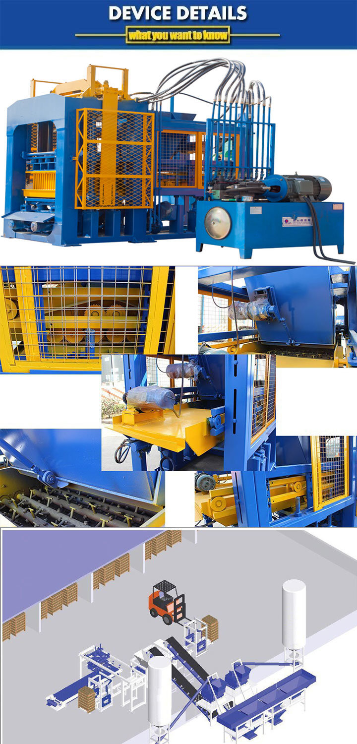 Qt8-15 Road Construction Equipment of Automatic Hydraulic Concrete Block Machine