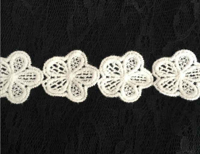 Fashion Flower Chemical embroidery Lace for Garment