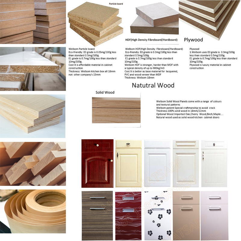 Traditional Kitchen Cabinet Design White Solid Wood Kitchen Cabinets