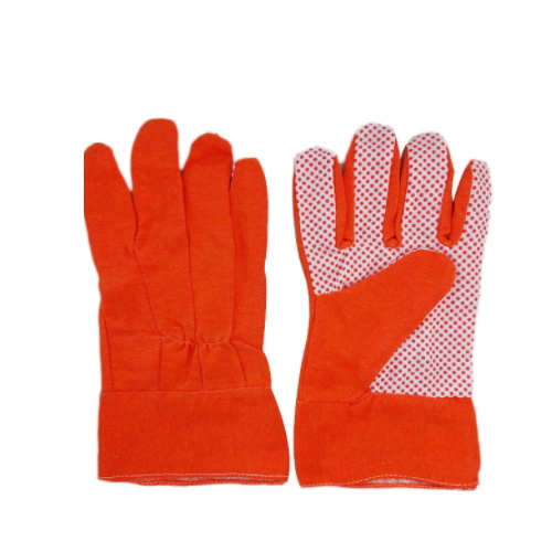 Hot Sale Working Rainbow Colors Cotton Glove for Gardening Jx68c311