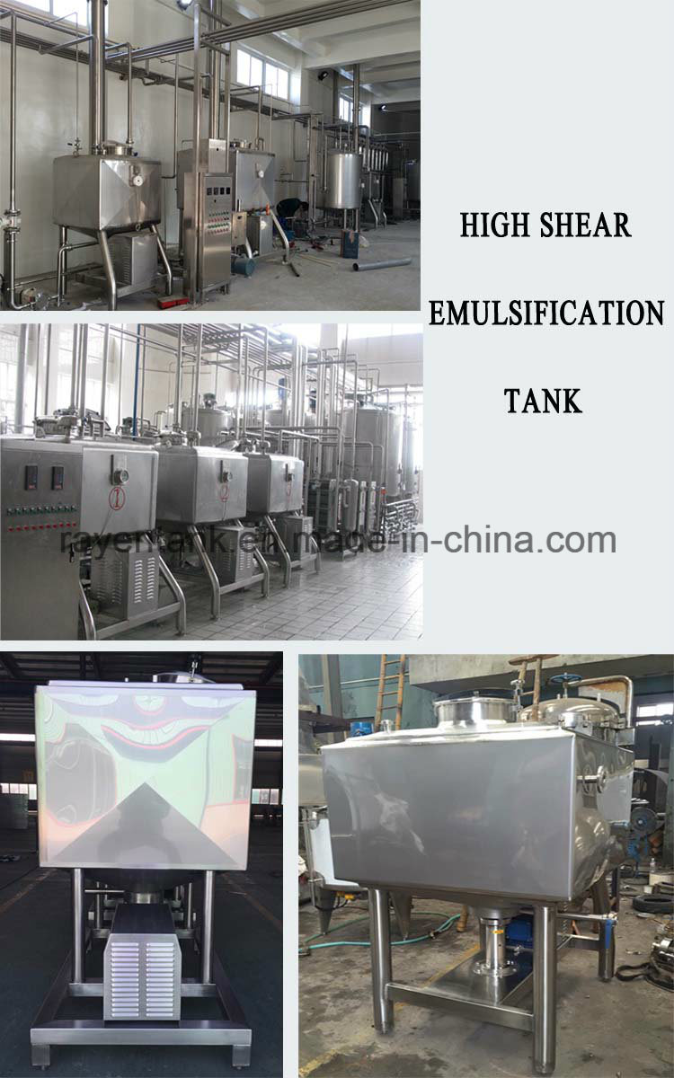 Stainless Steel Liquid Syrup Paint Powder Emulsifier Emulsifying Tank High Shear Mixer Pump Homogenizer Mixing Tank