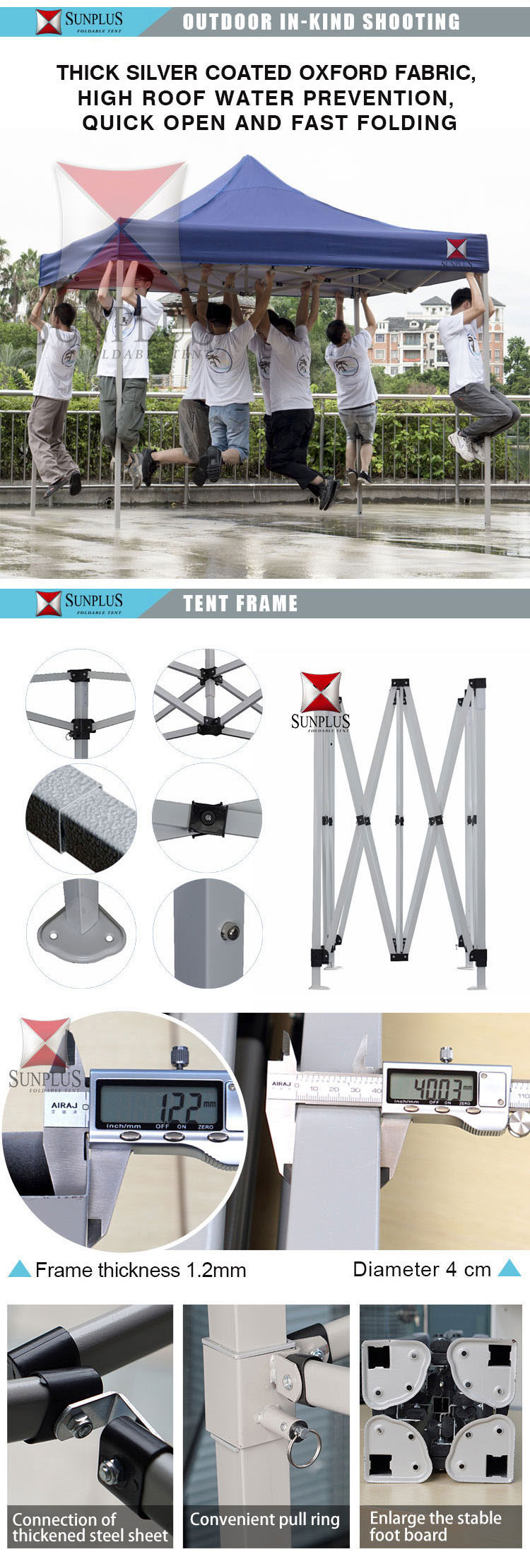 bonne qualité de tente pliante good quality of folding tent