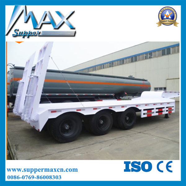China Manufacturer 60-120tons Low Bed Trailer/Lowboy Truck Semi Trailer