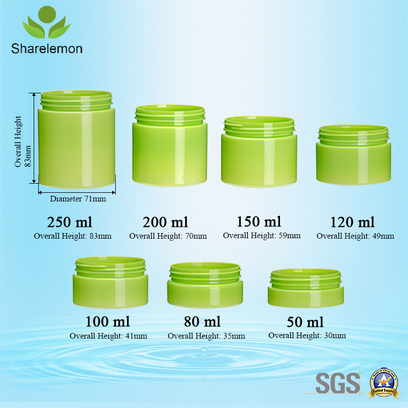100ml Makeup Plastic Jars with Lids, Frosted Cosmetic Plastic Jars