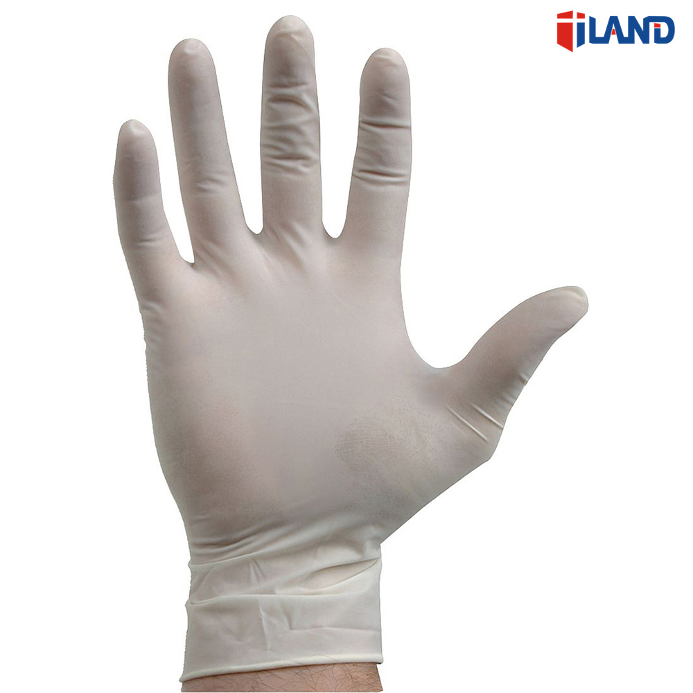 Disposable Latex Powder Free Medical Use Examination Gloves, White