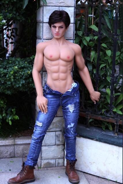 168cm Life Size Platinum Lifelike Silicone Muscle Strong Male Sex Doll for Female Masturbation