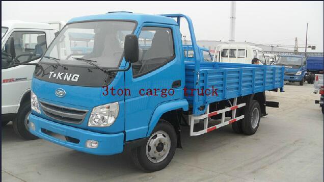 China T-King Petrol Engine 3 Ton Cargo Truck