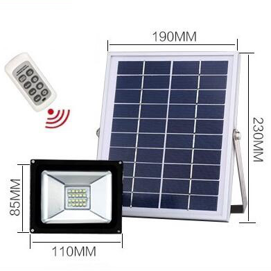 Solar Power Security Light Automatic 100W Solar LED Flood Light with Remote Control