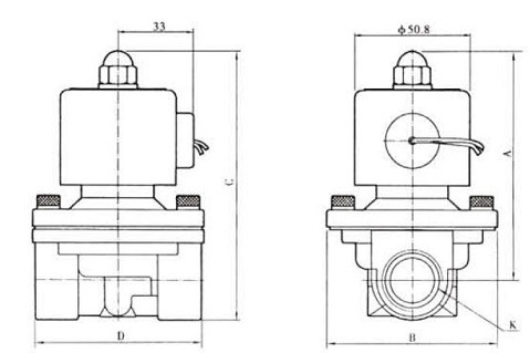 Pneumatic Stainless Steel Solenoid Valves (Brass 2 way valve)