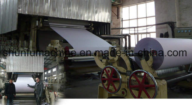 Office Copy Paper Machine/ Writing Paper Making Machine with Pulp Equipment