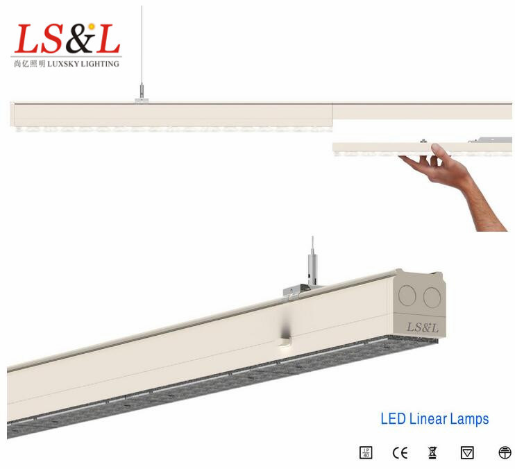 120cm LED Linear Pendant Light Dali Version for Warehouse Lighting