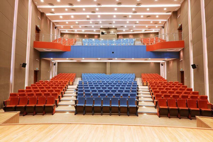 High Quality PU Leather Auditorium Theater Student Furniture