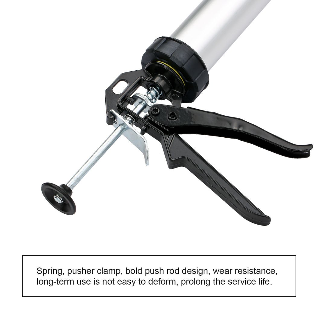 300ml Aluminum Alloy Hand Glass Cement Caulking Gun Manual Glue Gun for Home Decoration