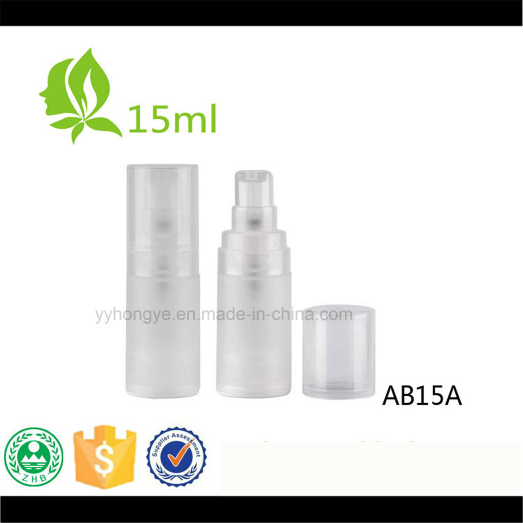 15ml 30ml 50ml Airless Bottle Plastic Cosmetic Airless Pump Bottle