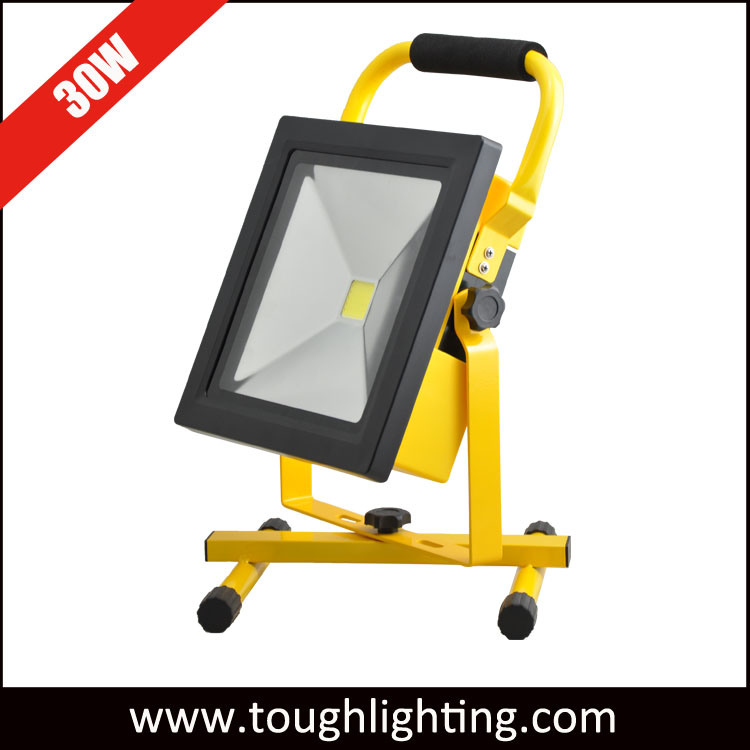 Battery Operated 30W Rechargeable LED Flood Light with Stand