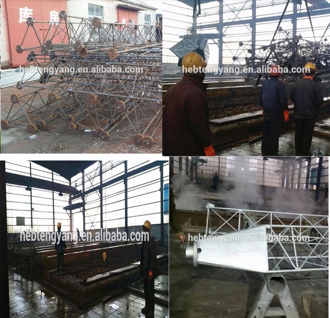 Hebei Tengyang Galvanized TV Single Pipe Steel Monopole Monitoring Tower