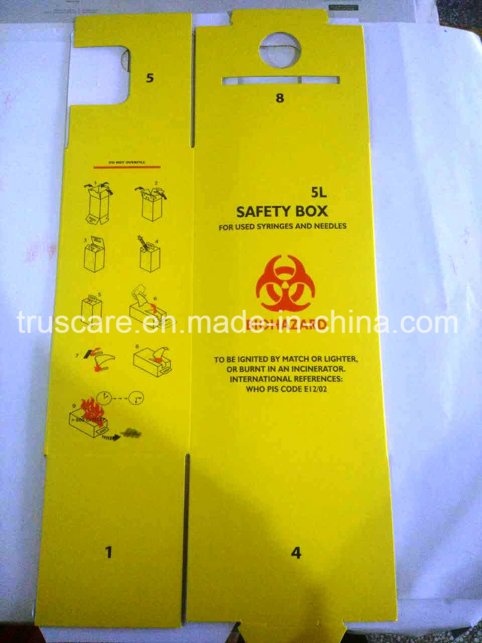 Cardboard Sharps Container/ Safety Box with Ce and ISO