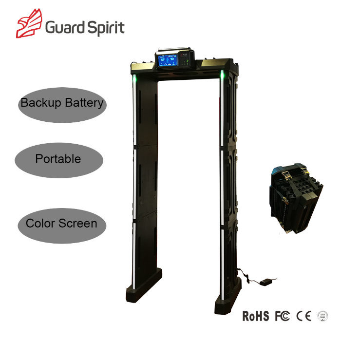 Waterproof Door Frame Arched Walk Through Metal Detector Portable