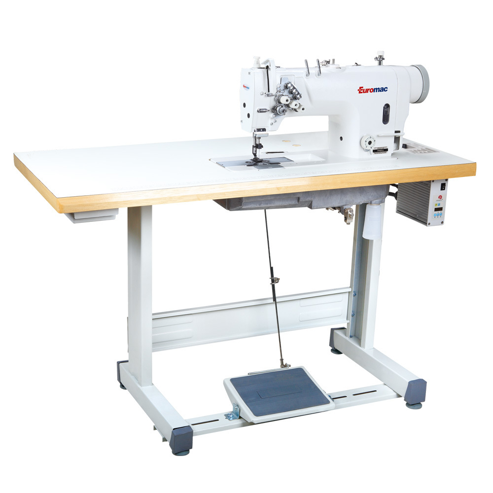 Em-8053; 3-Needle Direct Drive Lockstitch Sewing Machine