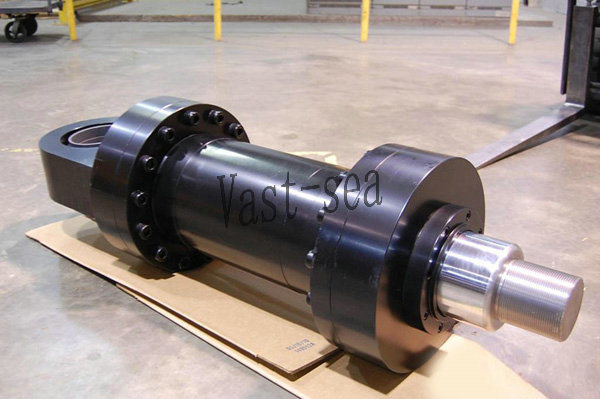 Non-Standard Big Single Acting Front Flange Type Hydraulic Cylinder