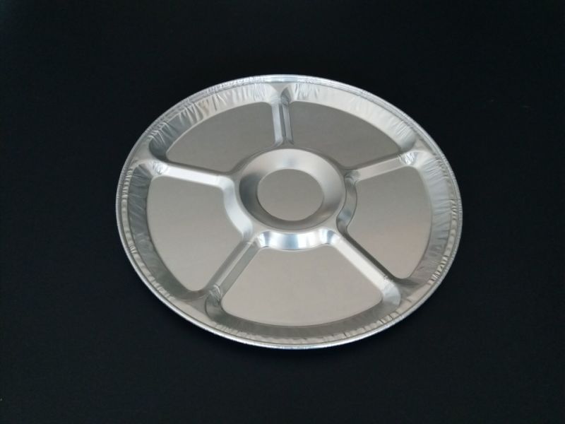 18inch Round Aluminum Foil Serving Tray for Kitchen Use