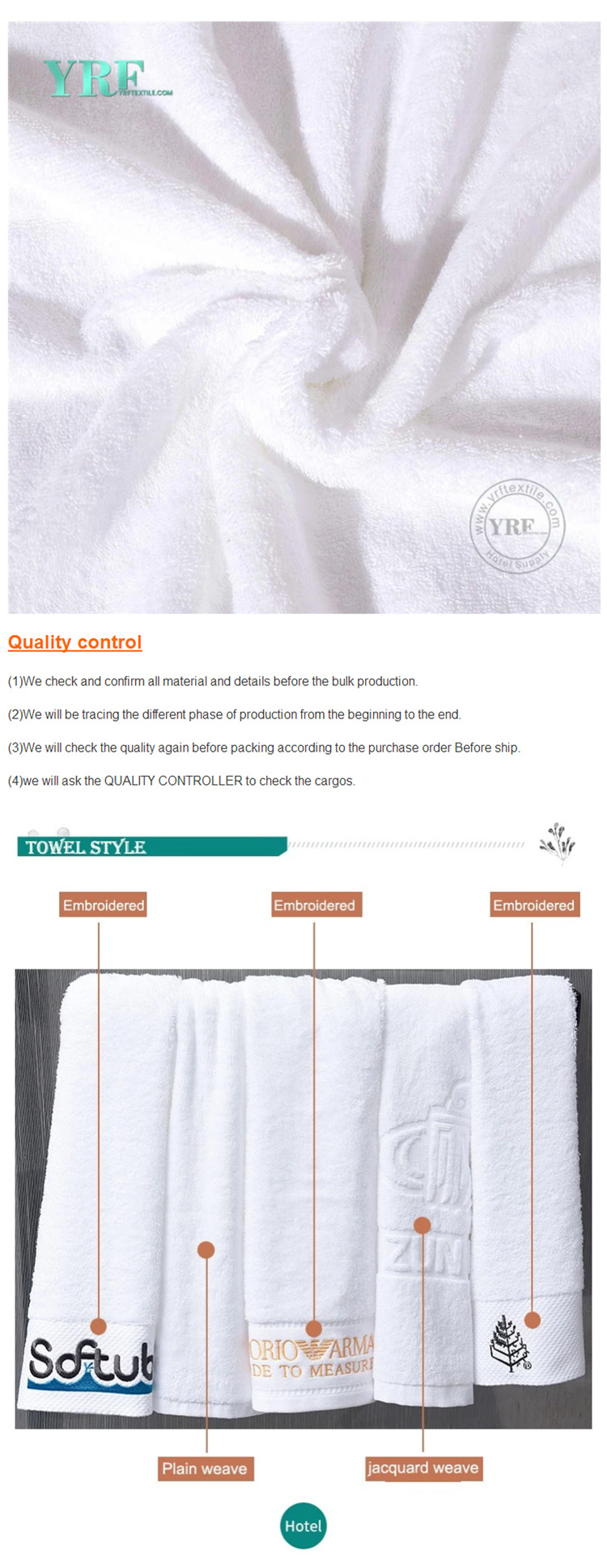 Chinese Products Custom Jacquard Cotton Face Towel