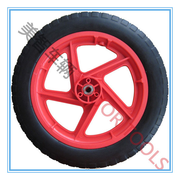 14 Inch 14X1.75 Bicycle PU Foam Rubber Wheel and Tire