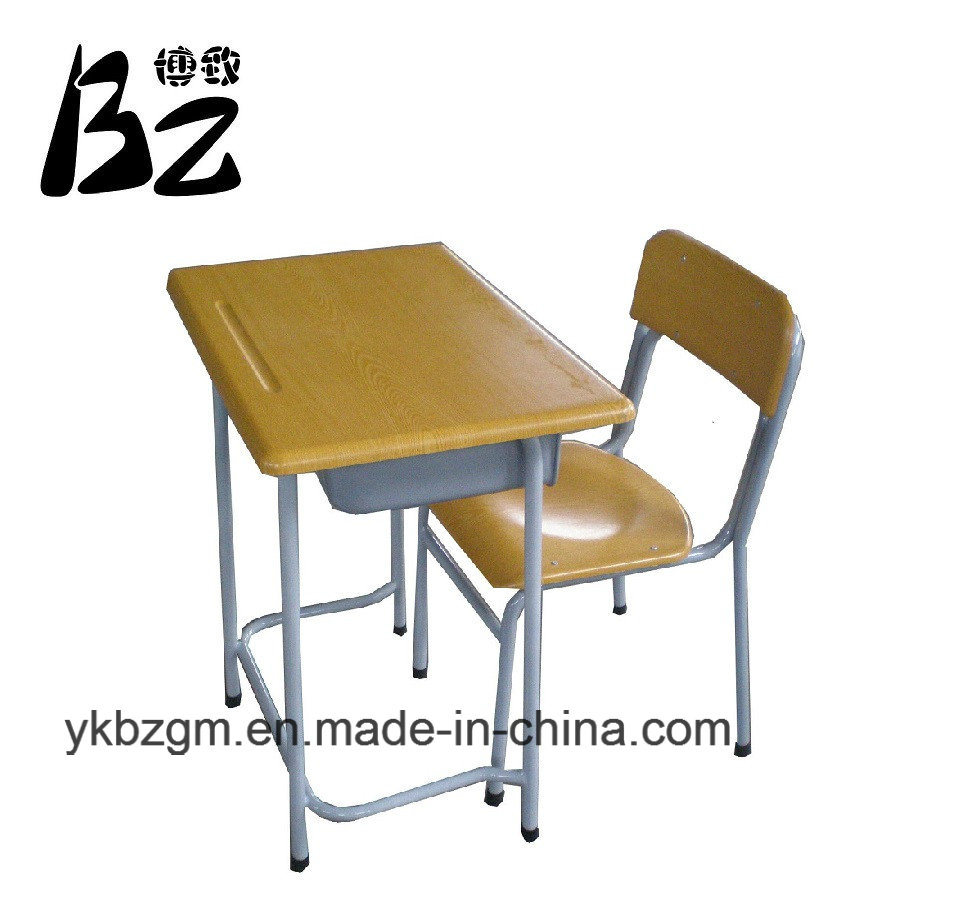 Metal & Wood Student Desk and Chair (BZ-0026)