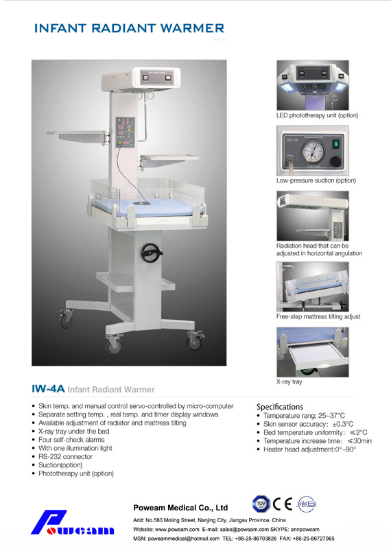 Hospital Fetal Care Infant Baby Warmer Incubator (IW-4A)