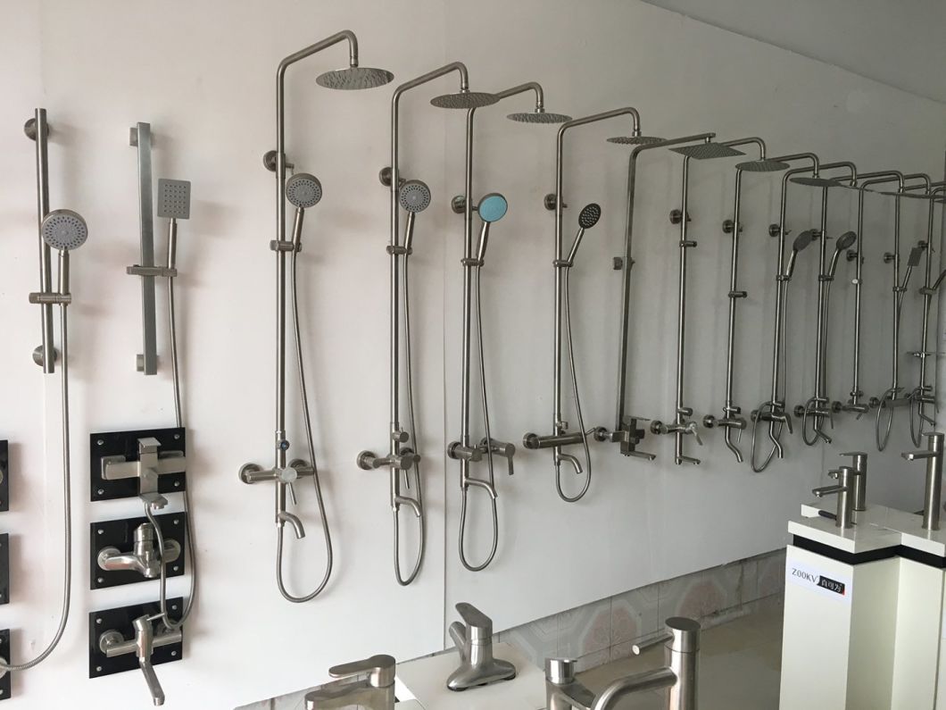 Stainless Steel Triple Function Bathroom Shower Mixer/Faucet Hand Rain Shower Set