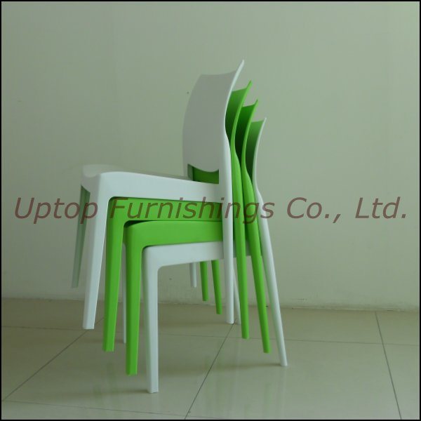 White Stacking Plastic Cafe Resin Chair for Wholesale (SP-UC043)